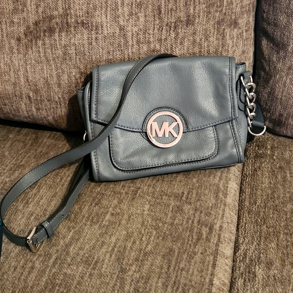 Gray Crossbody Bag
